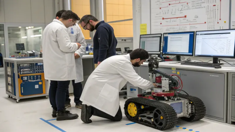 Researchers working on advanced computational robotics and hybrid systems